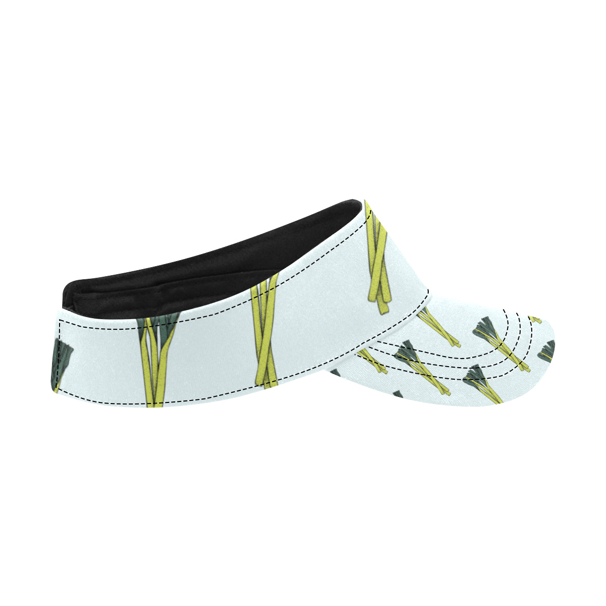 Leek Pattern Print Design 03 Unisex Sun Visor