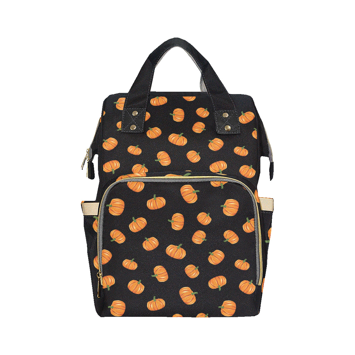 Pumpkin Pattern Print Design A05 Diaper Bag Backpack