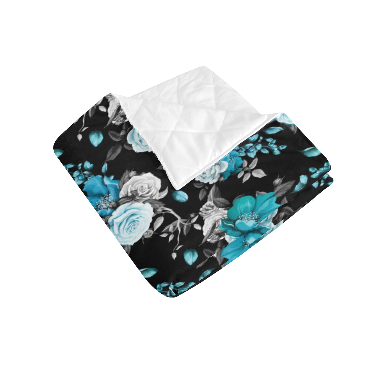 Rose Pattern Print Design A02 Premium Quilt