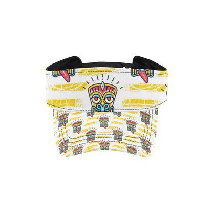 Tiki Smile Mask Print Pattern Unisex Sun Visor