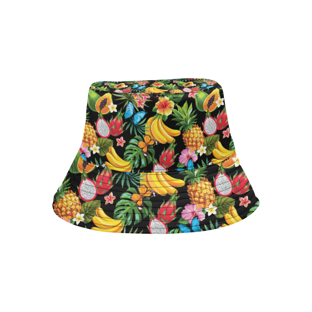 Tropical Fruits Pattern Print Design TF04 Unisex Bucket Hat