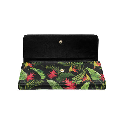 Bird Of Paradise Pattern Print Design BOP010 Women's Trifold Wallet