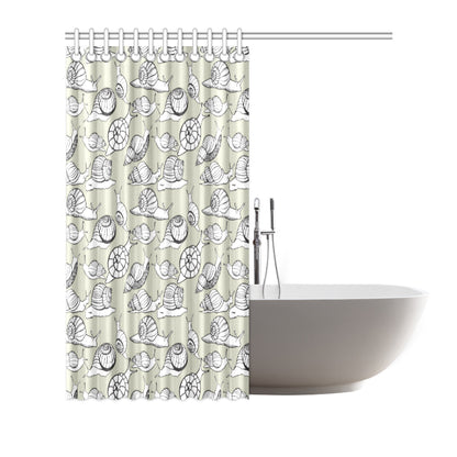 Snail Pattern Print Design 03 Shower Curtain