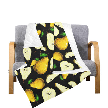 Pear Pattern Print Design PE01 Premium Quilt