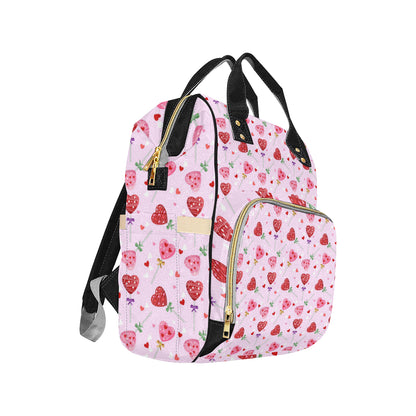 Lollipop Pattern Print Design LL07 Diaper Bag Backpack