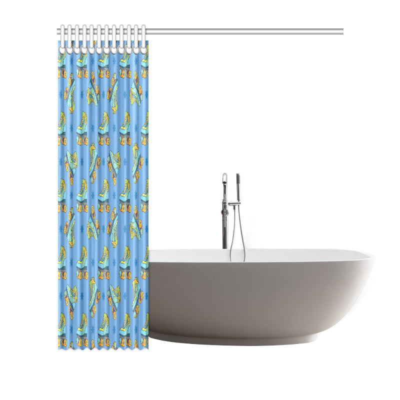 Roller skate Pattern Print Design A04 Shower Curtain