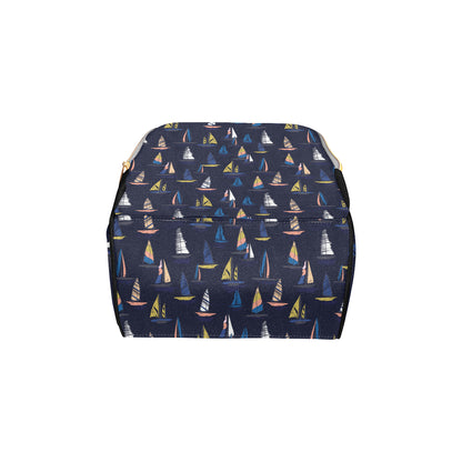 Sailing Ships Pattern Print Design A03 Diaper Bag Backpack
