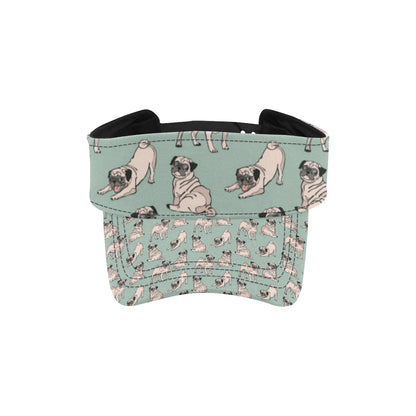 Pug Pattern Print Design A01 Unisex Sun Visor