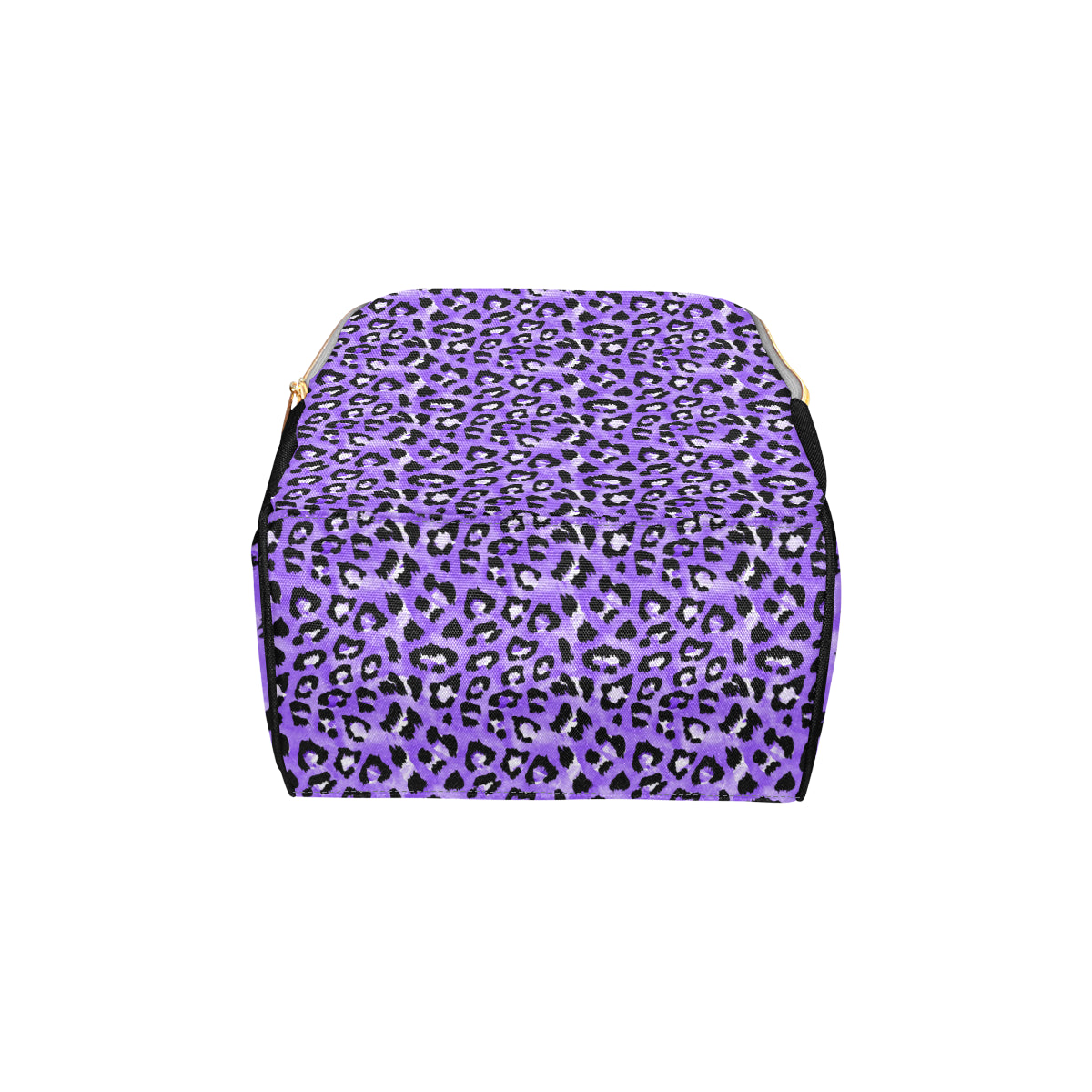 Leopard Purple Skin Print Diaper Bag Backpack