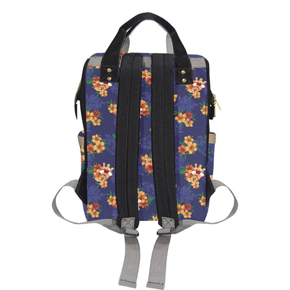 Hawaiian Themed Pattern Print Design H02 Diaper Bag Backpack