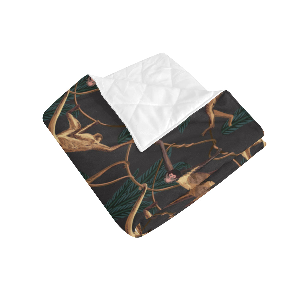 Monkey Pattern Print Design 02 Premium Quilt