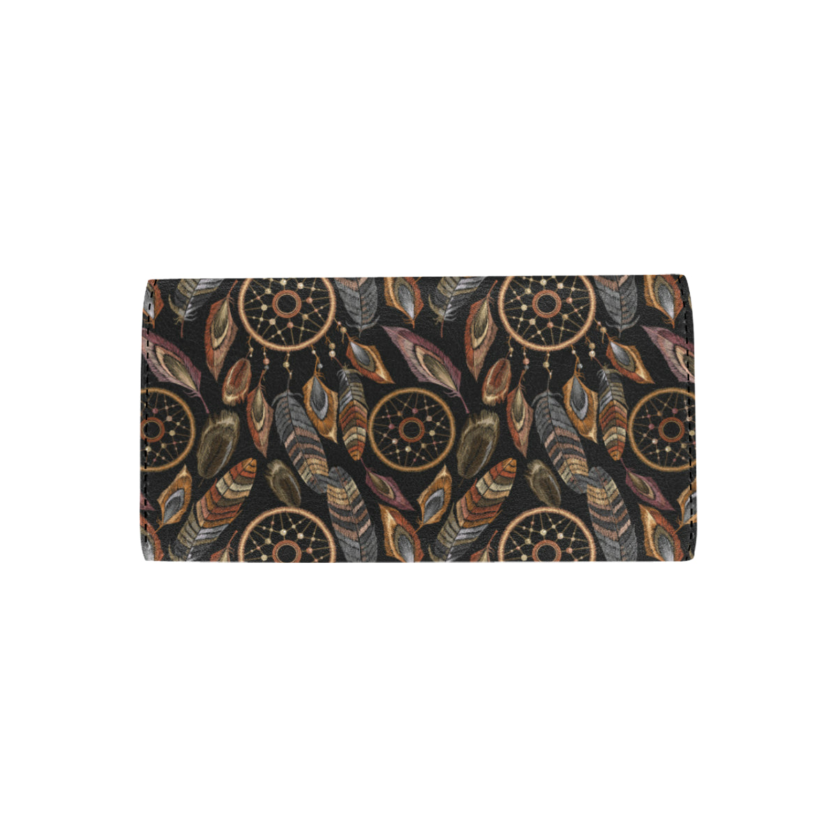 Dream catcher embroidered style Women's Trifold Wallet