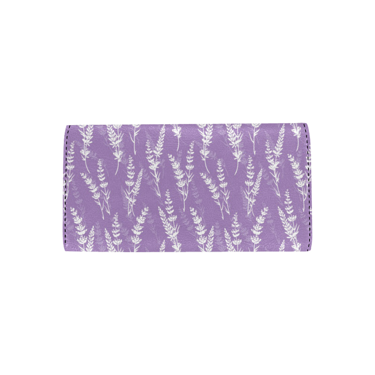 Lavender Pattern Print Design LV08 Women's Trifold Wallet