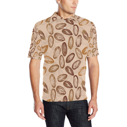 Almond Pattern Print Design 02 Men Polo Shirt