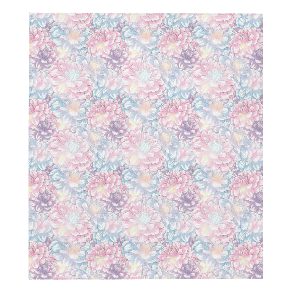 Dahlia Pattern Print Design 01 Premium Quilt