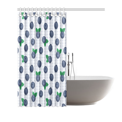 Blueberry Pattern Print Design BB02 Shower Curtain