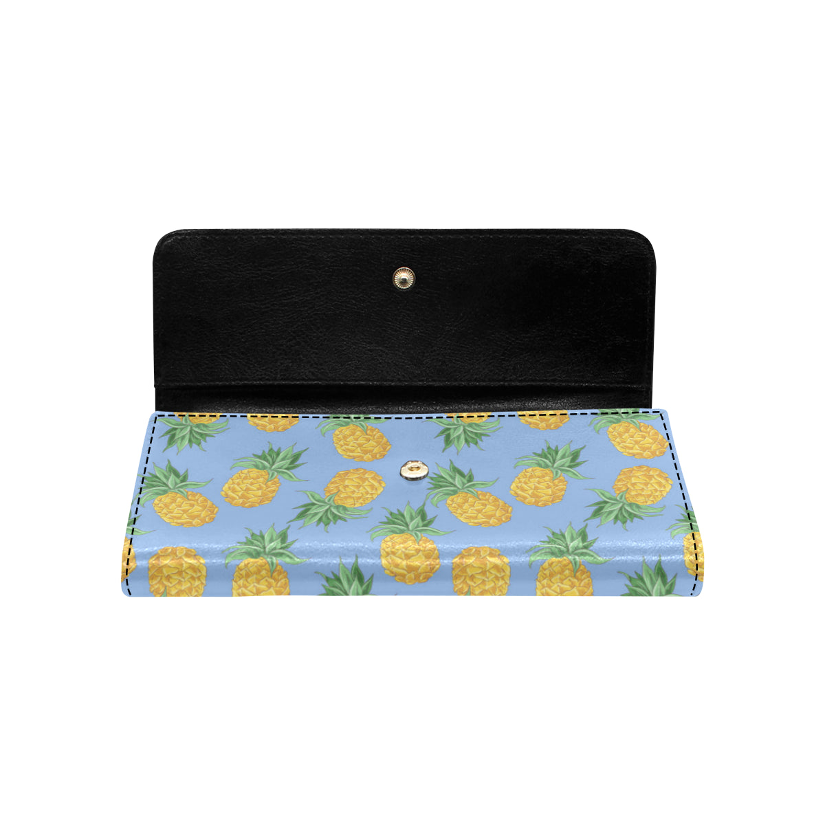Pineapple Pattern Print Design A04 Women's Trifold Wallet
