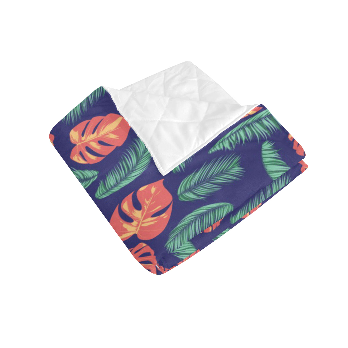 Palm Leaves Pattern Print Design PL011 Premium Quilt