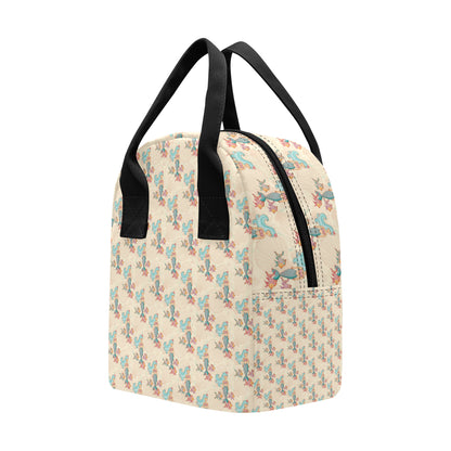 Mermaid Girl With Fish Design Print Insulated Lunch Bag