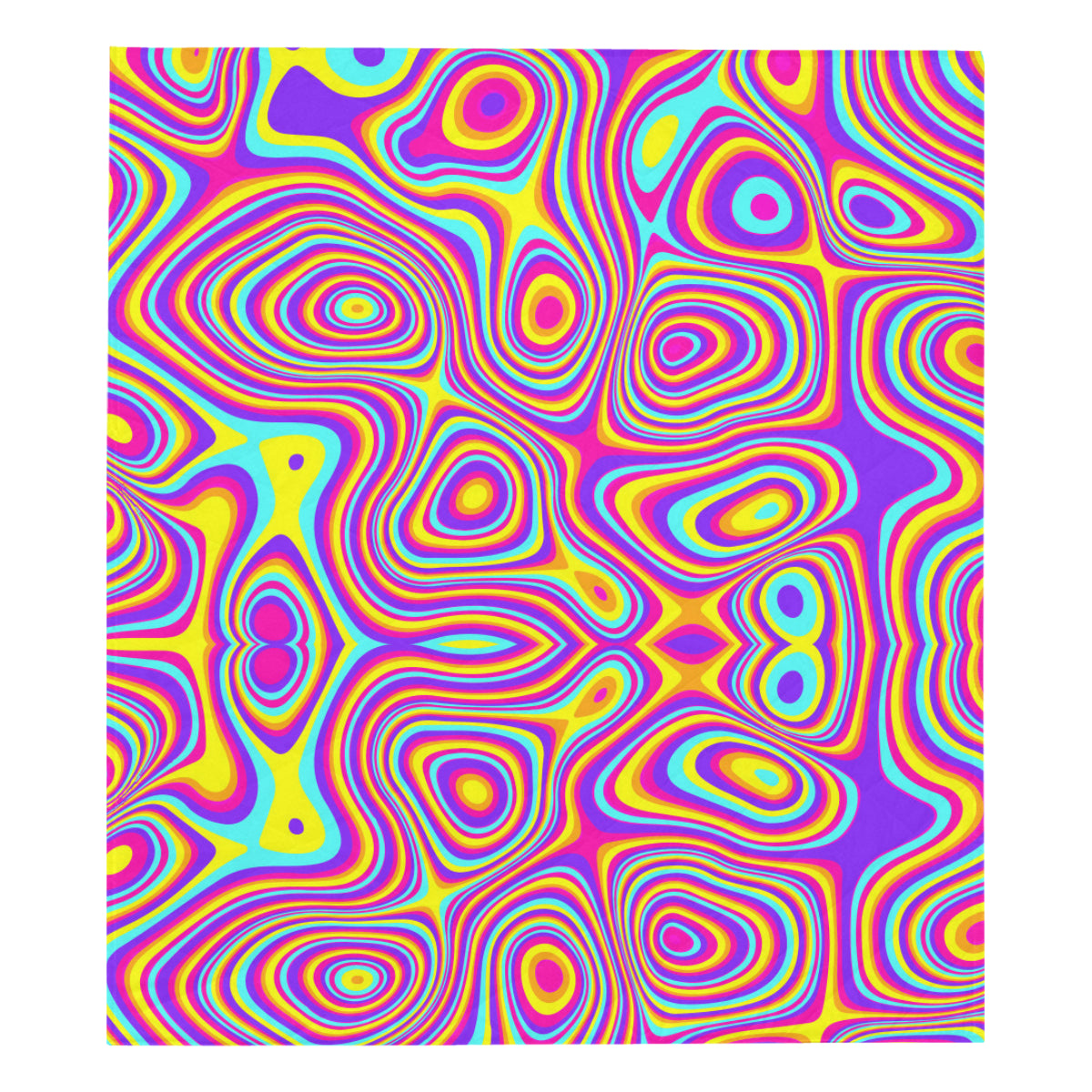 Liquid Pattern Print Design 06 Premium Quilt