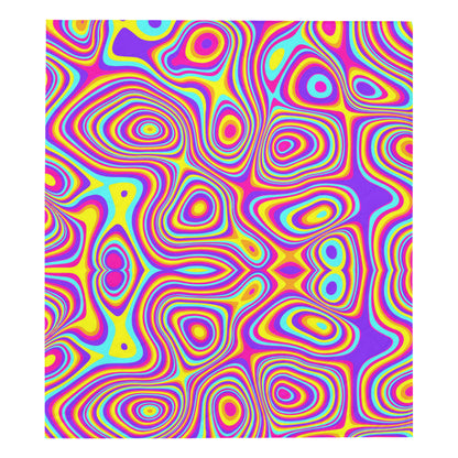 Liquid Pattern Print Design 06 Premium Quilt