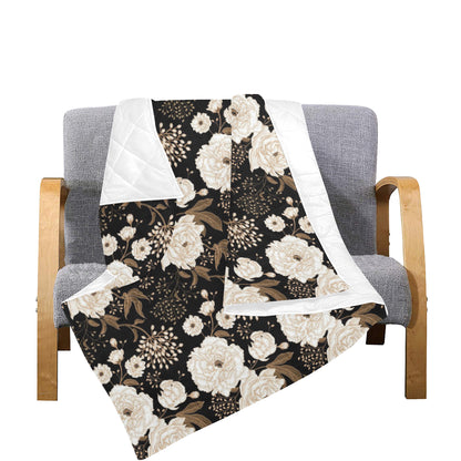 Peony Pattern Print Design A02 Premium Quilt