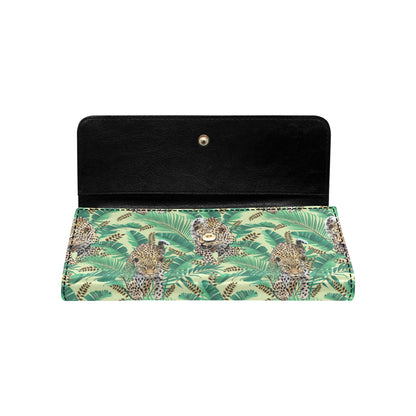 Leopard Pattern Print Design 03 Women's Trifold Wallet