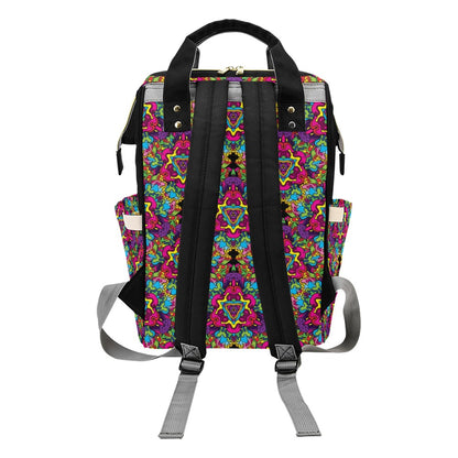 Trippy Print Design LKS303 Diaper Bag Backpack