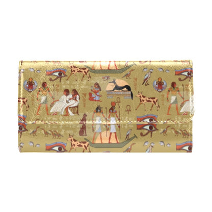 Ancient Greek Classic Pattern Design LKS305 Women's Trifold Wallet