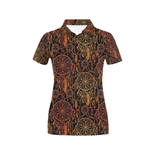 Dream catcher Sun and Moon Women's Polo Shirt