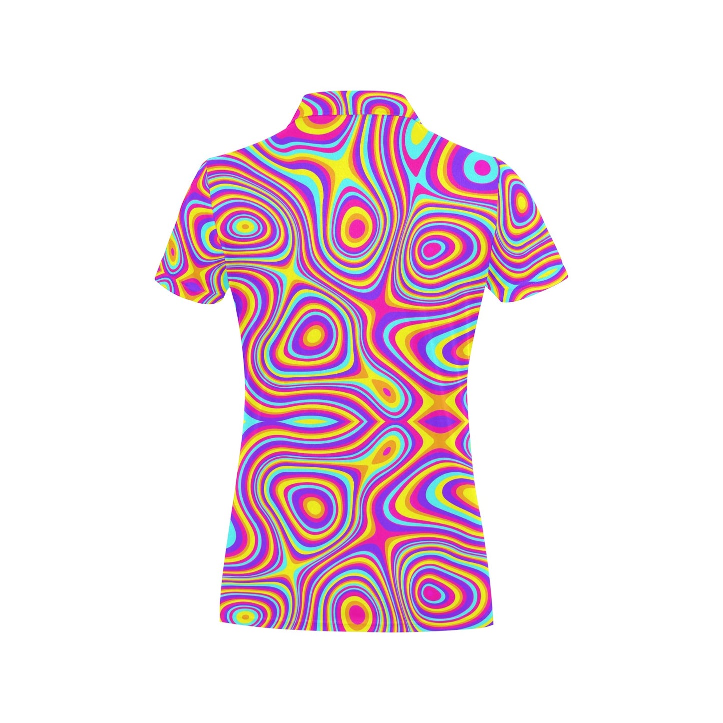 Liquid Pattern Print Design 06 Women's Polo Shirt