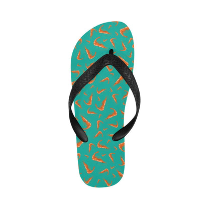 Shrimp Print Design LKS301 Flip Flops