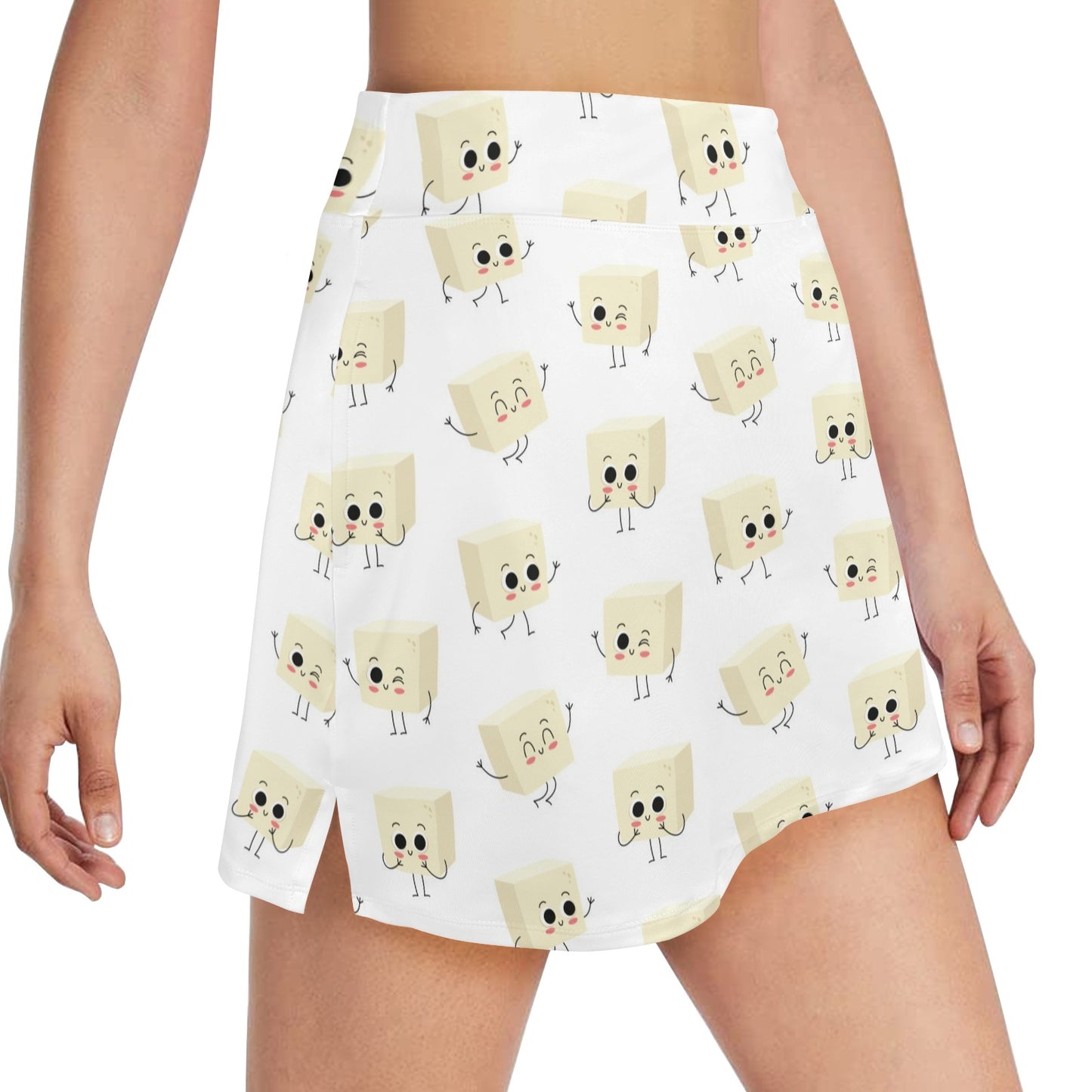 Tofu Print Design LKS301 17" Golf & Pickleball Skort with Pockets