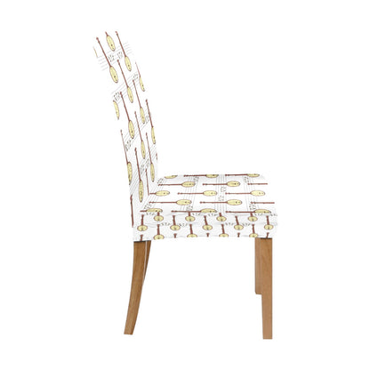 Banjo Print Design LKS402 Dining Chair Slipcover