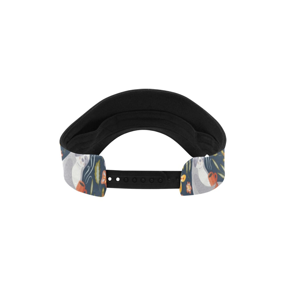 Sloth Print Design LKS303 Unisex Sun Visor