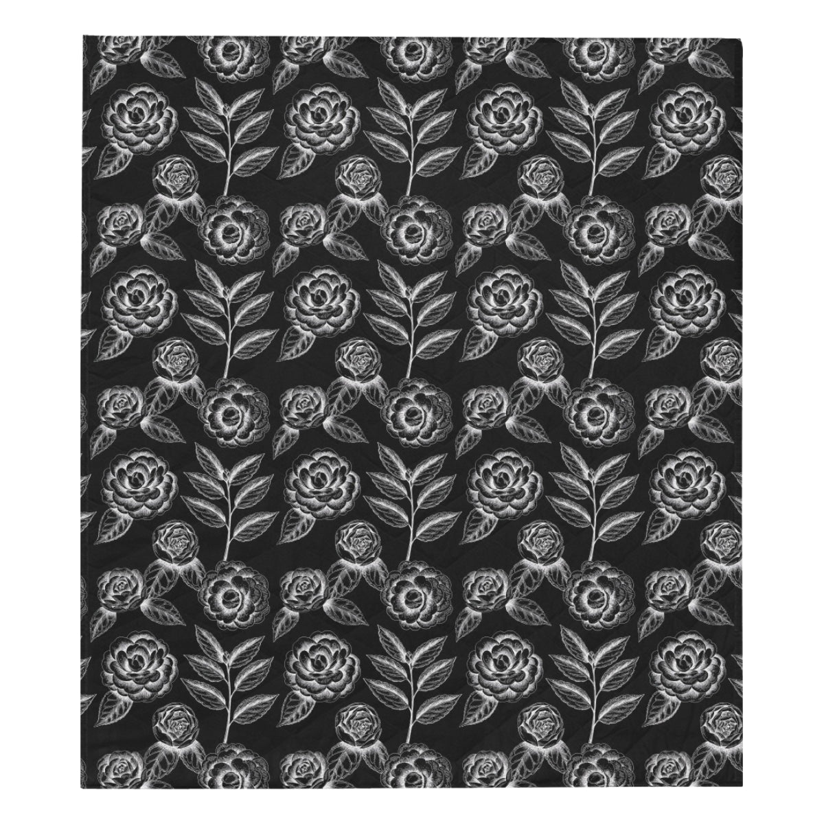 Camellia Pattern Print Design 02 Premium Quilt