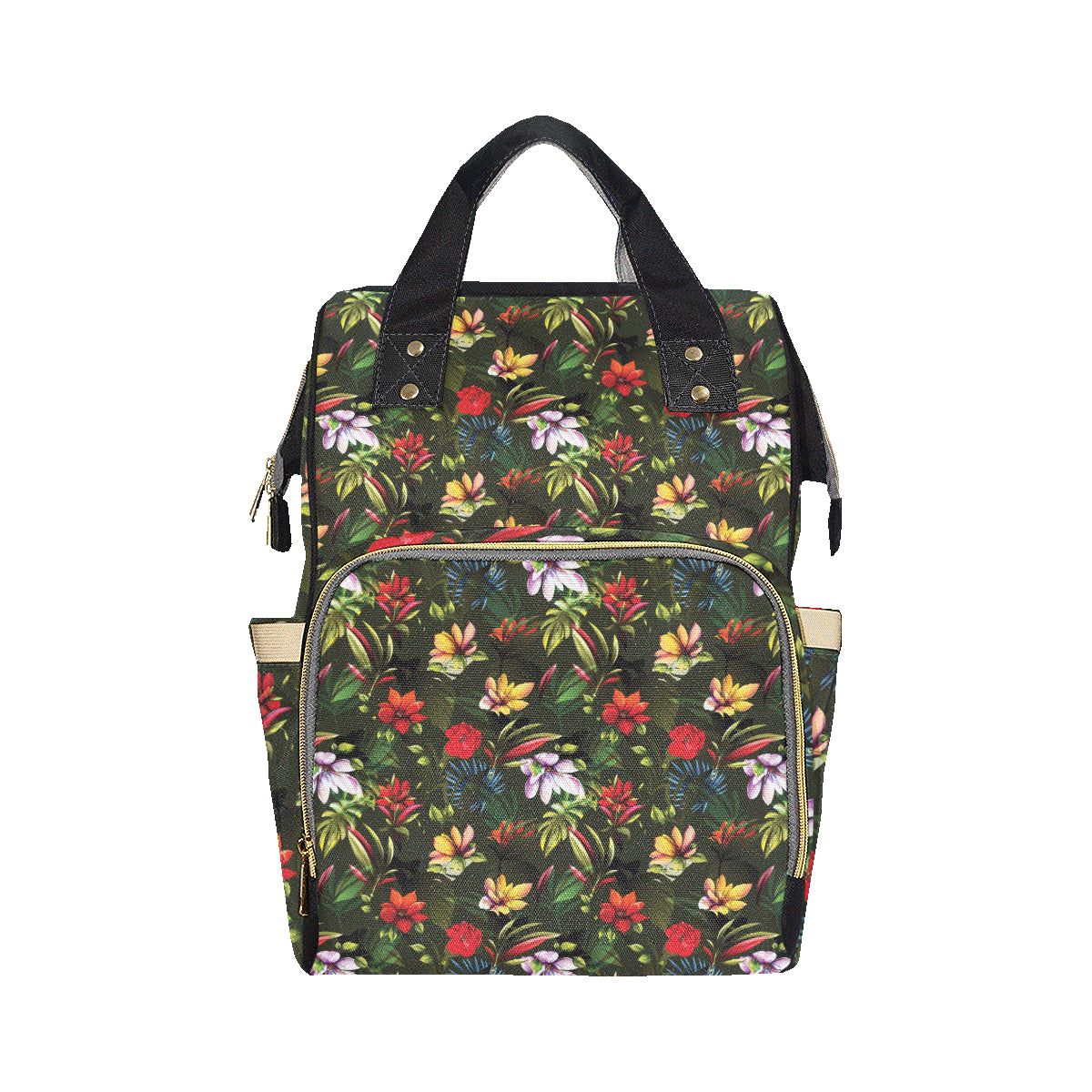 Magnolia Pattern Print Design 02 Diaper Bag Backpack