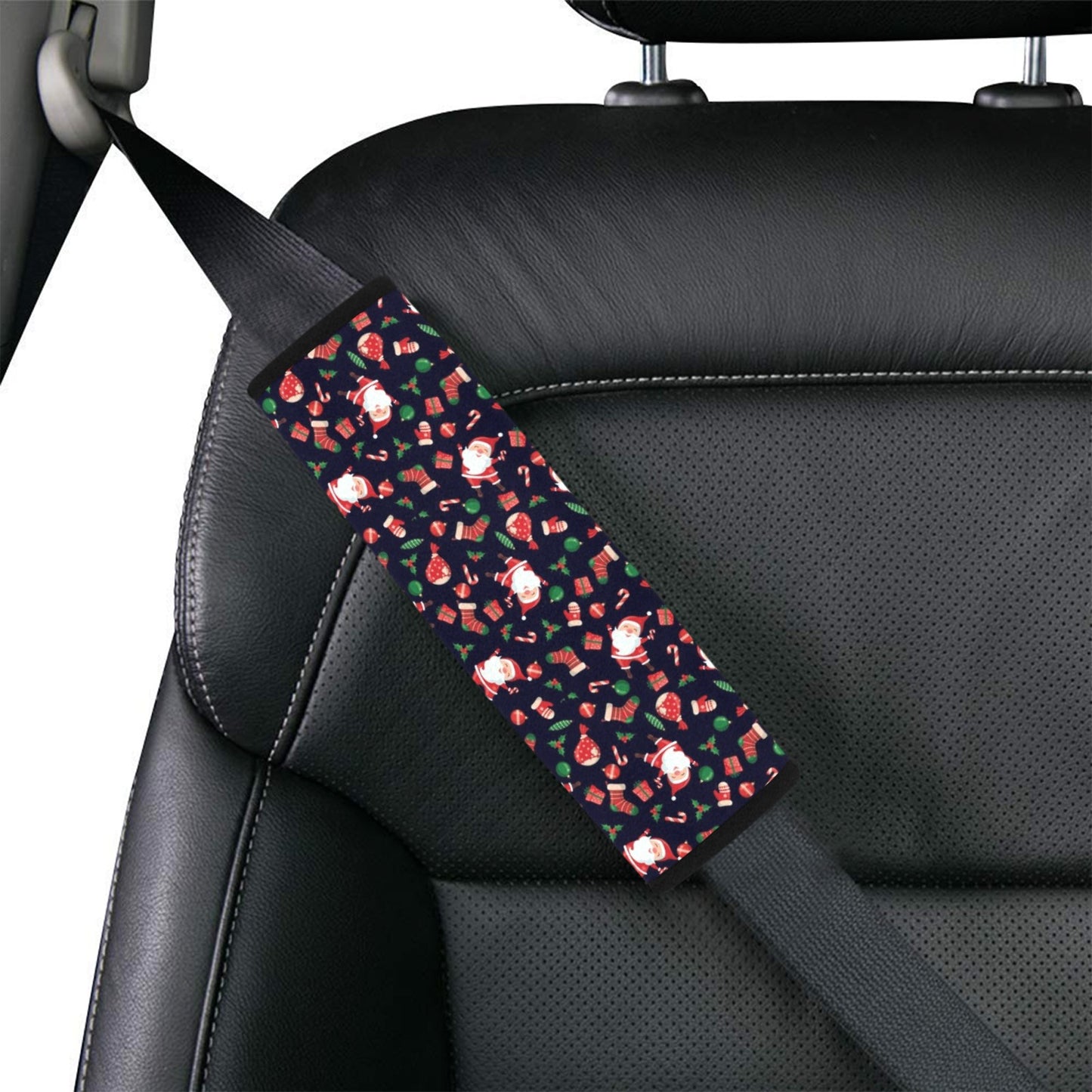 Santa Christmas Themed Print Design LKS304 Car Seat Belt Cover