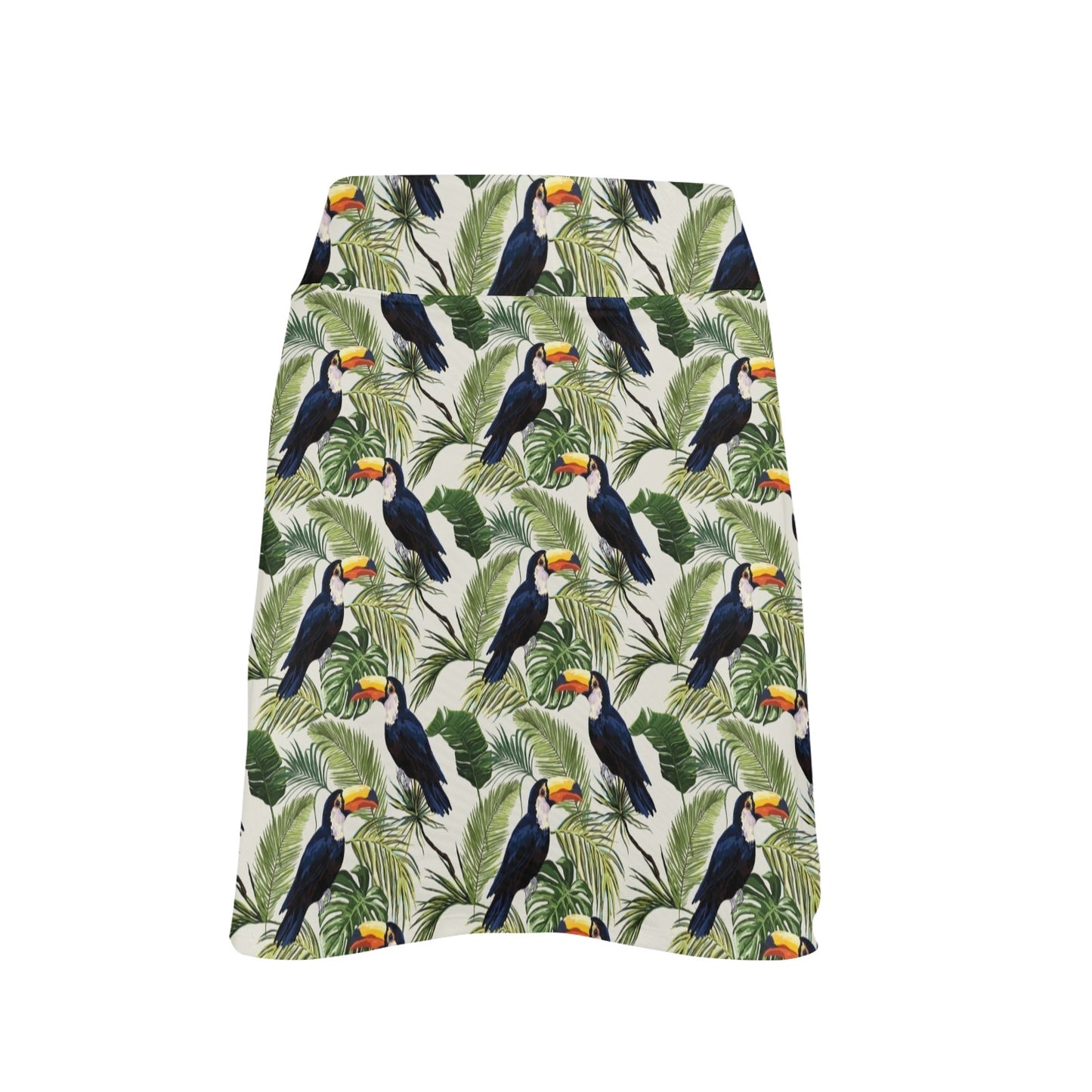 Toucan Print Design LKS308 17" Golf & Pickleball Skort with Pockets