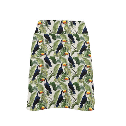 Toucan Print Design LKS308 17" Golf & Pickleball Skort with Pockets
