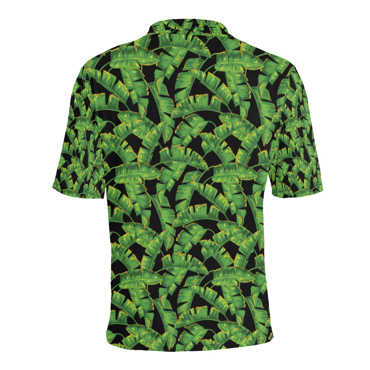 Banana Leaf Pattern Print Design 03 Men Polo Shirt