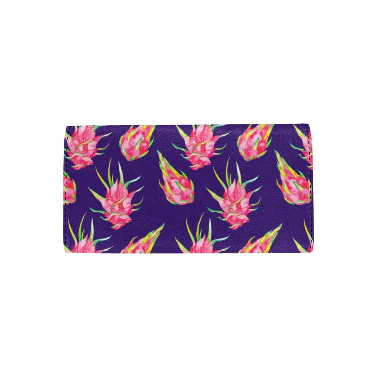 Dragonfruit Pattern Print Design DF02 Women's Trifold Wallet