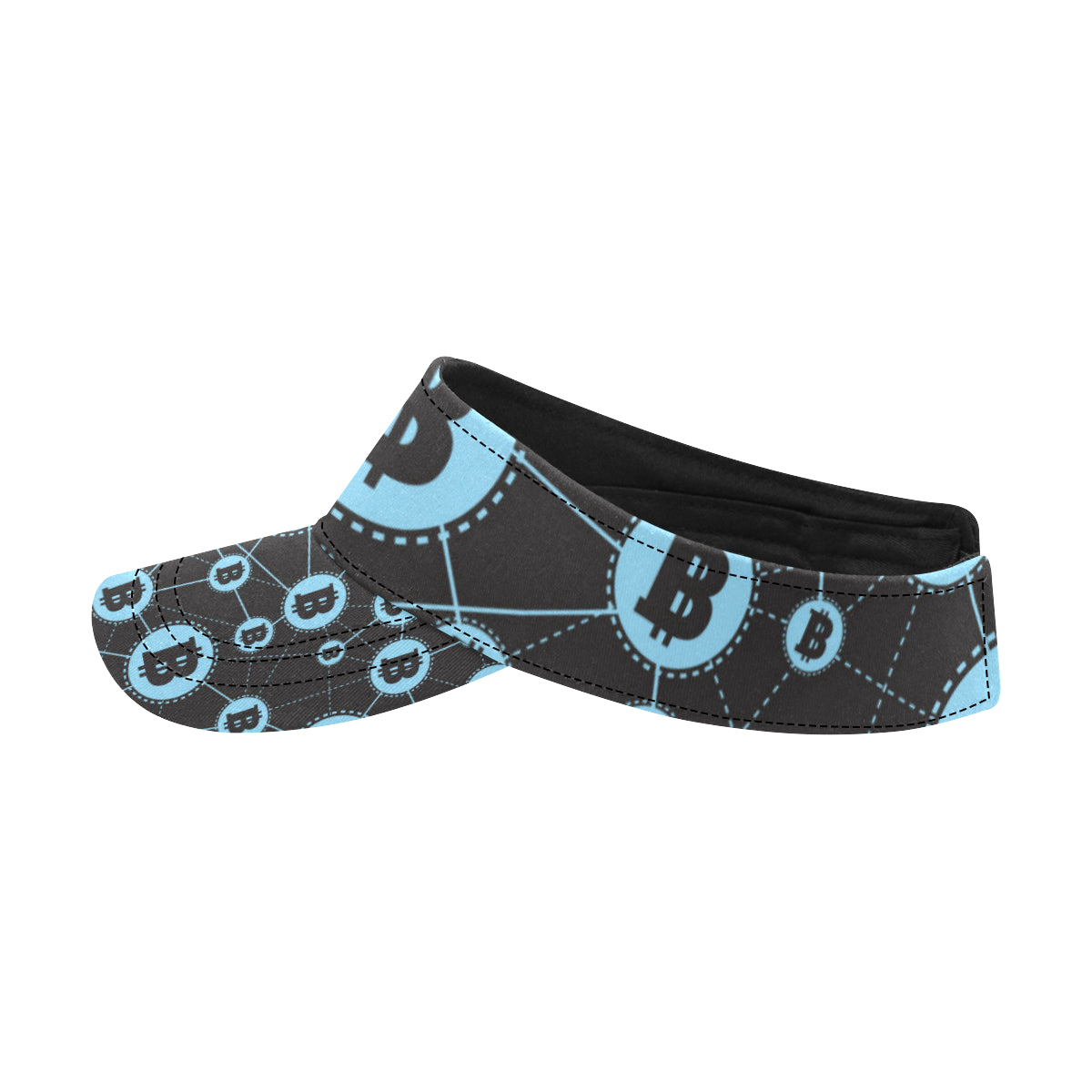 Cryptocurrency Pattern Print Design 02 Unisex Sun Visor