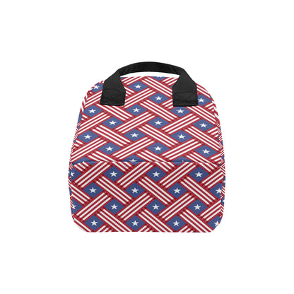 American flag Pattern Insulated Lunch Bag