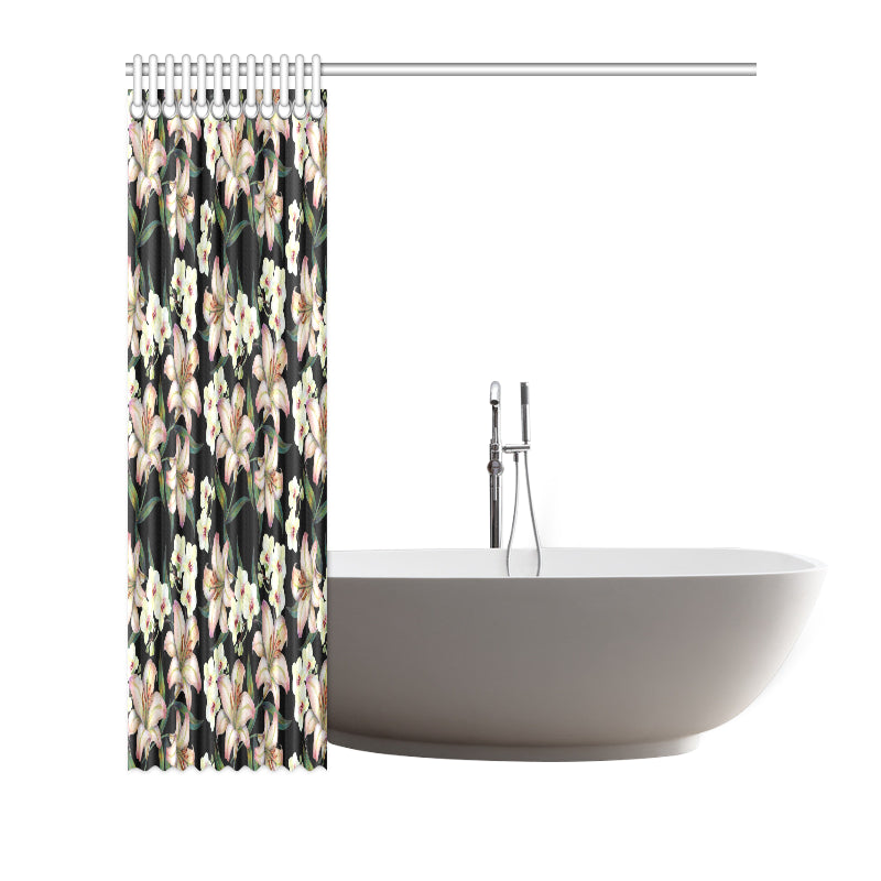 Lily Pattern Print Design LY03 Shower Curtain
