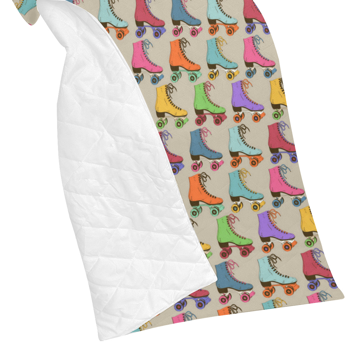 Roller skate Pattern Print Design A01 Premium Quilt