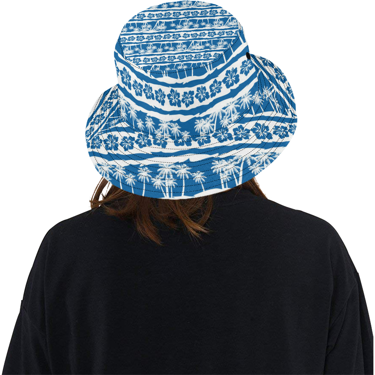 Hawaiian Themed Pattern Print Design H021 Unisex Bucket Hat