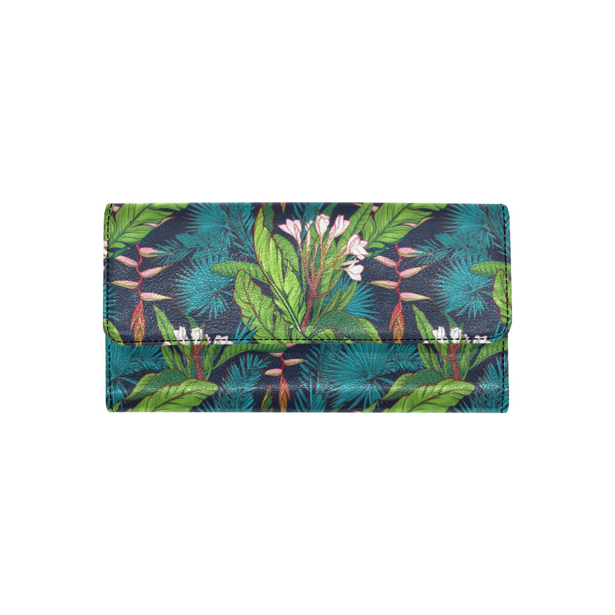 Rainforest Pattern Print Design RF01 Women's Trifold Wallet