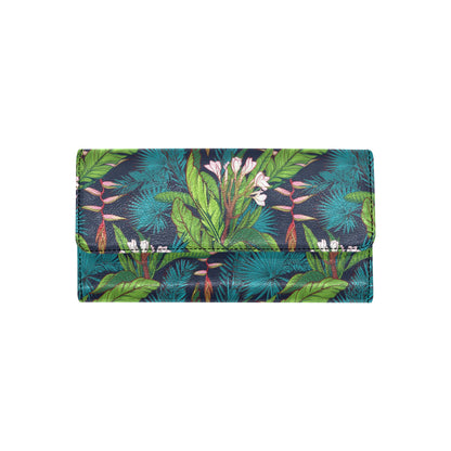 Rainforest Pattern Print Design RF01 Women's Trifold Wallet
