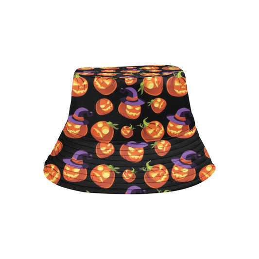 Witch Pumpkin Halloween Print LKS302 Unisex Bucket Hat